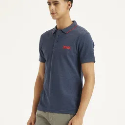 Levi's Navy Slim Fit Polo T-Shirt image 3