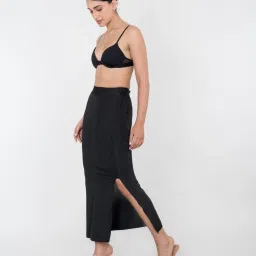 Shapercult Black Cotton Polyblend Solid Shapewear image 3