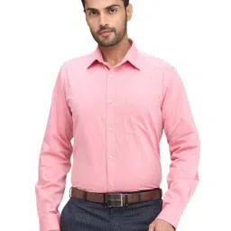 Raymond Pink Slim Fit Striped Shirt-picture-20