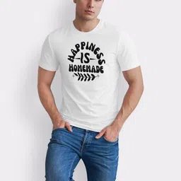 Seekbuylove Men Bio Finish Typography Printed Pure Cotton T-shirt image 2
