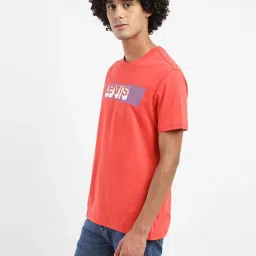 Levi's Red Cotton Regular Fit Printed T-Shirt image 3