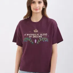 Spykar Cherry Lacquer Cotton Relaxed Fit Solid Top-picture-45