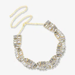 Sohi silver plated designer party necklace for women image 3