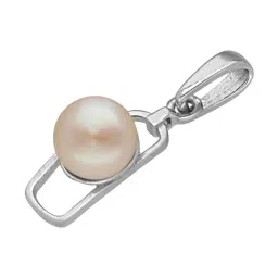Sri Jagdamba Pearls 925 Silver Quasar Designer Pearl Pendant image 3