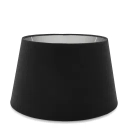 Pure Home and Living Black Cotton Solid Lamp Shade image 3