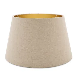 Pure Home and Living Beige Cotton Solid Lamp Shade image 3