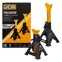JCB Jack Stand with Pin 3 Ton (3000 Kg) Load Capacity Iron Yellow & Black, JCB-TH53003E image 4