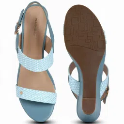 Allen Solly Women's Blue Back Strap Wedges image 3