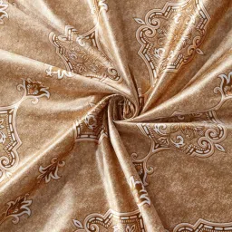 Romee Gold Jaquard Ethnic Curtains and Sheers image 3