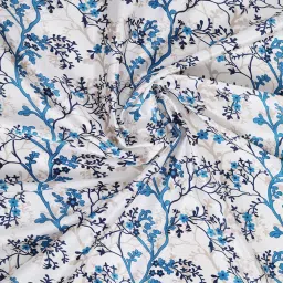 Romee White Polyester Floral Curtains and Sheers image 3