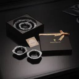 troveas Trovea's Black Glass Pudding Set image 3