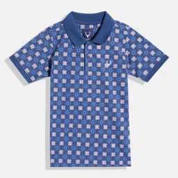 Allen Solly Junior Boys Floral Printed Polo Collar T-Shirt-picture-19