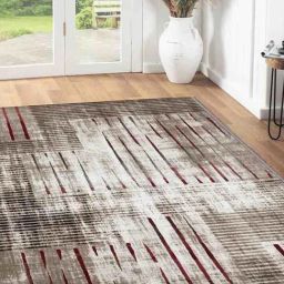 Obsessions Brown & Maroon Abstract Carpet - Large-picture-28