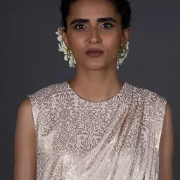 W Off-White Printed Jumpsuit image 5