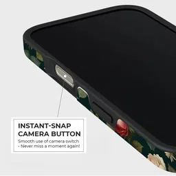 PEEPERLY Unisex iPhone 14 Pro Max Floral Max Roseveil Crystal Impact Resistant Back Case image 5