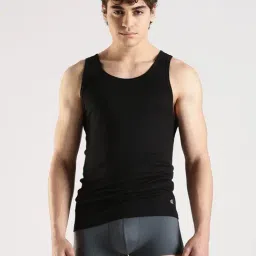 Calvin Klein Underwear Black Cotton Regular Fit Vest - Pack Of 3 image 2