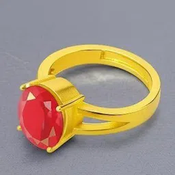 LAXBON Gold-Plated Artificial Stones Studded Ring-picture-32