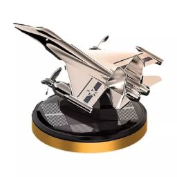Cartronics Fighter Jet Shaped Solar Powered Car Air Freshner Gold-picture-15