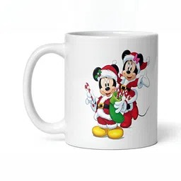 Mr UVD White & Red Cartoon Characters Printed Ceramic Matte Mug 350 ml image 5