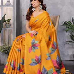 Lookmark Ethnic Motifs Print Kanjeevaram Saree image 2