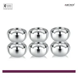 Sanjeev Kapoor Stainless Steel Premium Veg Bowl 6 Pcs image 2