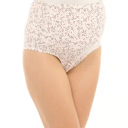 Bella Mama Cotton Elastane High Coverage Panties Pack of 2 (Color & Print May Vary) image 4