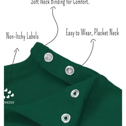 Zeezeezoo 100% Cotton Half Sleeves Dashing Like My Mamu Text Printed Onesie - Forest Green image 4