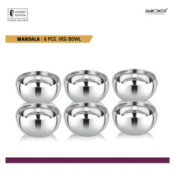 Sanjeev Kapoor Stainless Steel Premium Veg Bowl 6 Pcs image 5