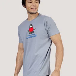 Greylongg Men Printed Applique T-shirt image 4