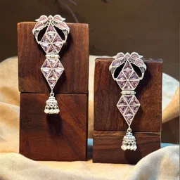 NAMAN ARTS Geometric Drop Earrings-picture-29