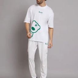 Griffel White Cotton Loose Fit Printed Co-Ord Set-picture-37