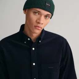 Gant Men Blue Button-Down Collar Full Sleeves Corduroy Shirt image 3