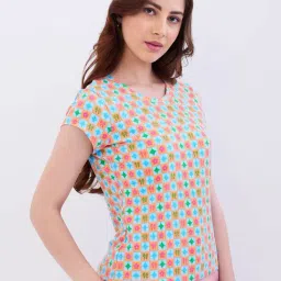 Spykar Tranquil Blue Slim Fit Top image 2