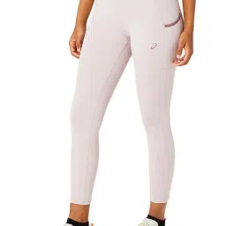 Asics Pink Mid Rise Sports Tights image 3