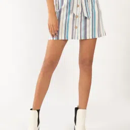 Zink London Multicolor Striped Skirt-image-3