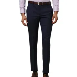 Raymond Dark Blue Slim Fit Trousers-picture-35