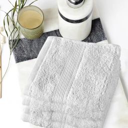 Spaces Colorfas White Cotton Towels - Set of 4-picture-13
