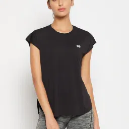 Clovia Black T-Shirt-image-77