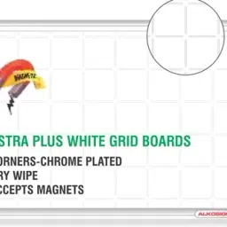 Alkosign ASTRA PLUS GRID ATRPG 120360 Melamine White Dry Wipe Grid Board 1200 mm X 3600 mm-picture-28