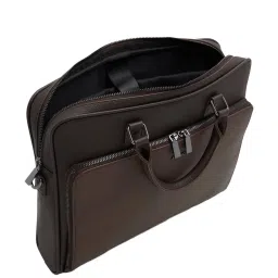 Aldo Dark Brown Synthetic Medium Laptop Messenger Bag image 3