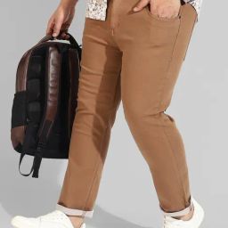 Instafab Plus Brown Regular fit Plus Size Jeans-picture-45