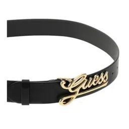Guess Black Textured Casual Belt image 3