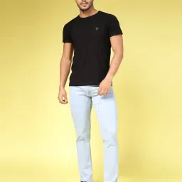 Rigo Light Blue Slim Fit Lightly Washed Jeans image 5