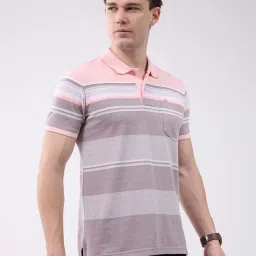Monte Carlo Coral Striped Regular Fit T-Shirt image 3