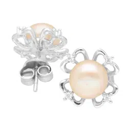 Sri Jagdamba Pearls 925 Silver Shreshta Stud Earrings image 4