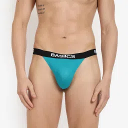 BASIICS by La Intimo Multi-Color Blended Relaxed Fit Solid Thongs (Pack Of 2) image 3