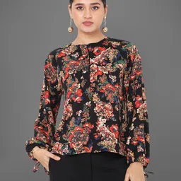 Tamiska By Narendra Kumar Floral Print Top-image-64