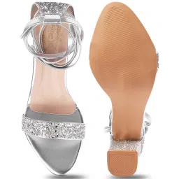 Shoetopia Kids Silver Gladiator Sandals image 3