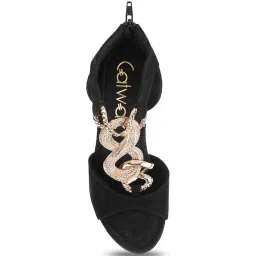 Catwalk Women's Black Ankle Strap Sandals image 3