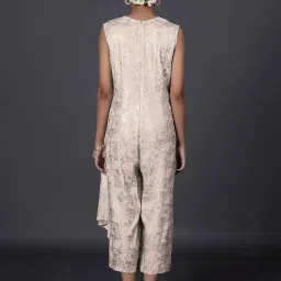 W Off-White Printed Jumpsuit image 2